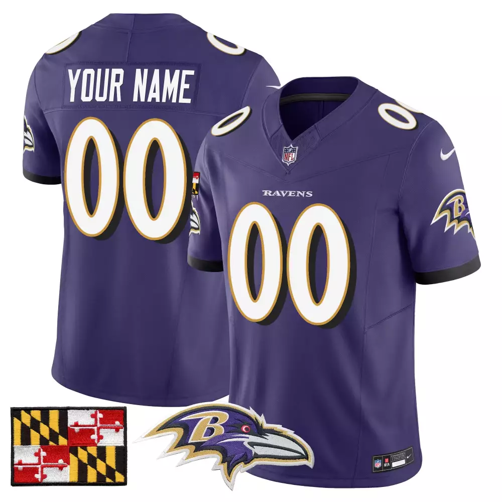 purple men baltimore ravens 2005 throwback vapor limited custom jersey all stitched