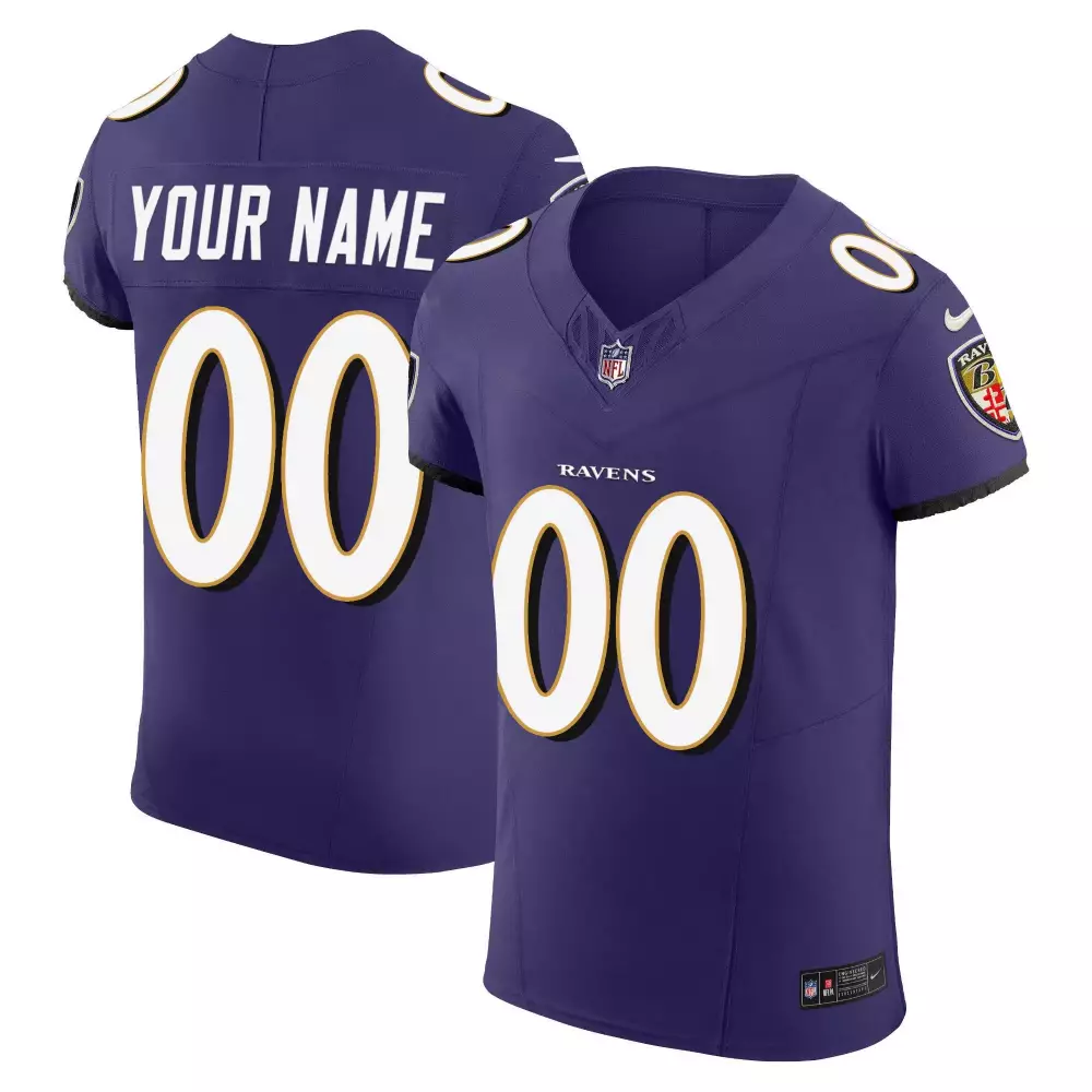 Baltimore Ravens Purple Stitched Jersey | Name Patch Trump 47 for Men | 2024 Style for Fans