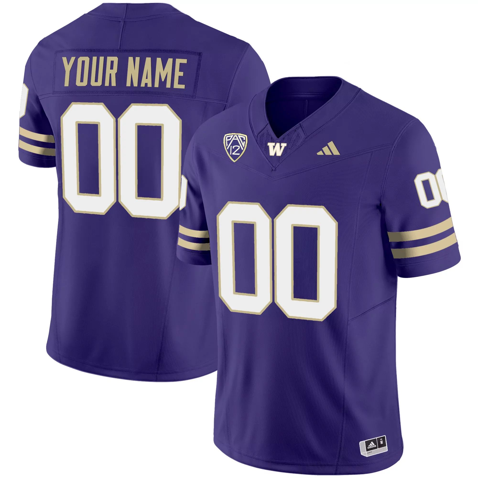 purple men washington huskies 2024 vapor limited custom jersey v3 all stitched