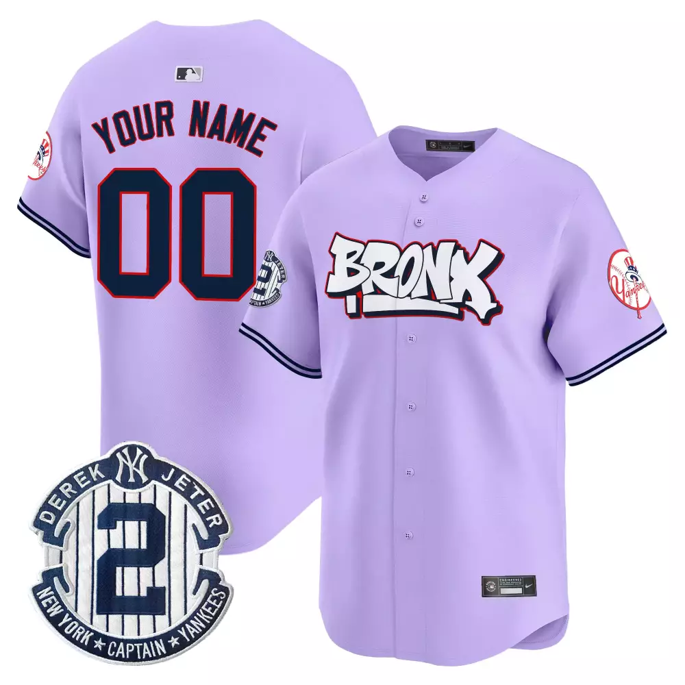 purple men new york yankees barbie patch vapor premier limited custom jersey all stitched
