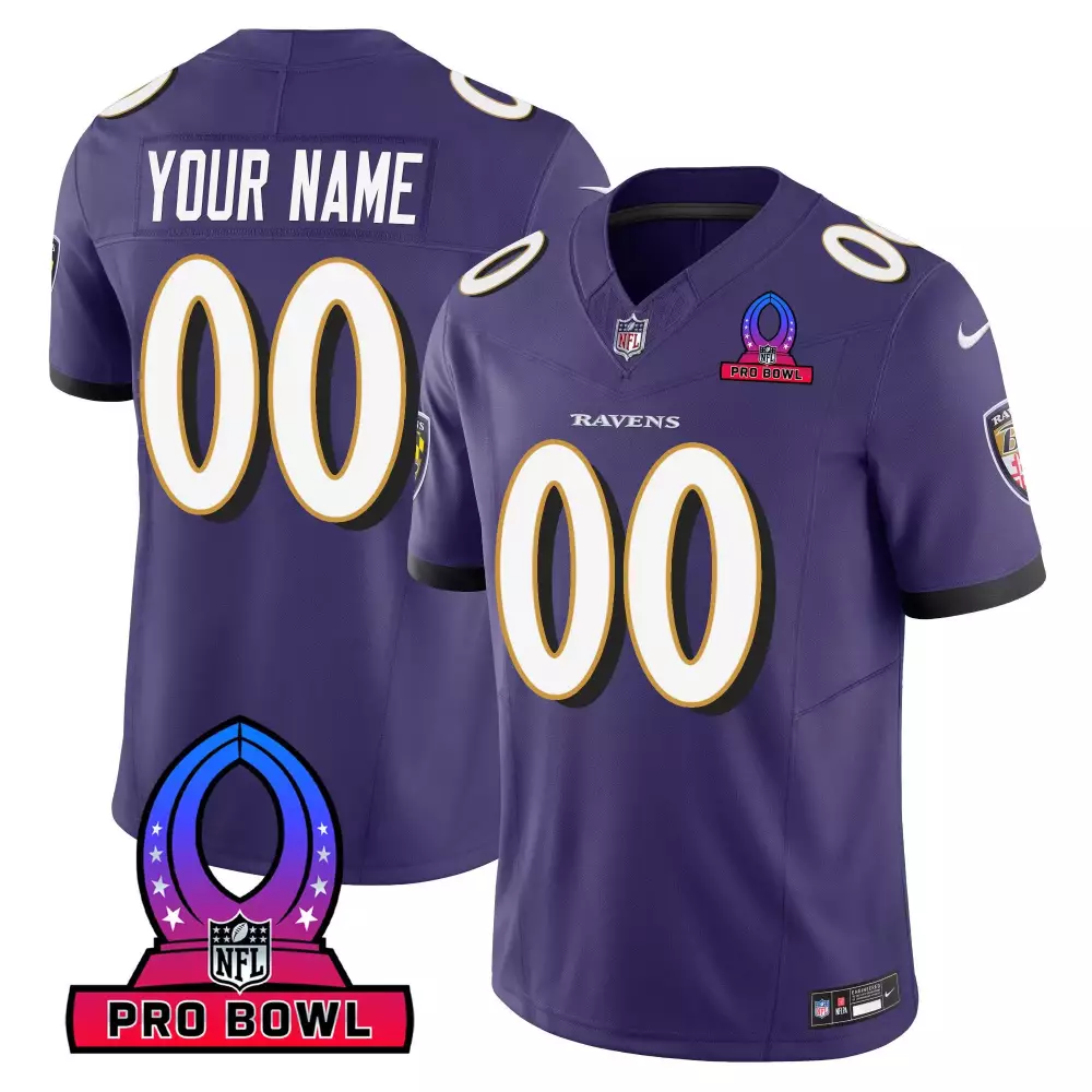 purple youth baltimore ravens 2024 maryland flag vapor limited custom jersey v2 all stitched