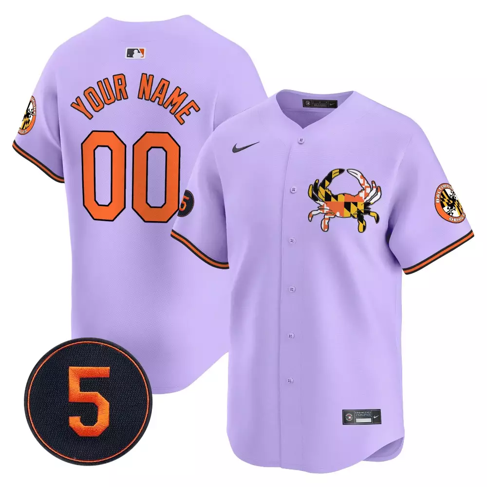 purple youth baltimore orioles robinson patch cool base custom jersey all stitched