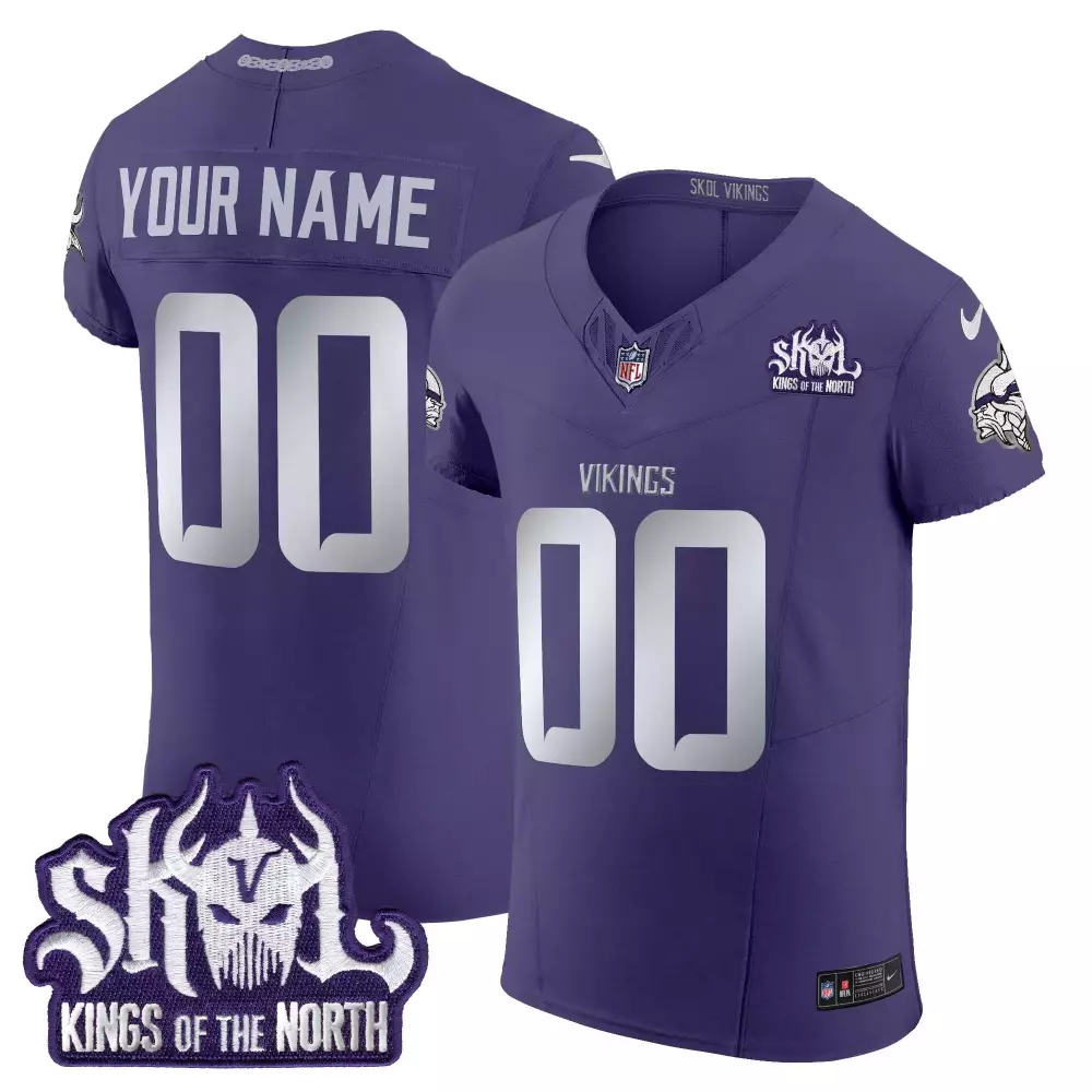 purple women vikings 2024 winter warrior skol patch vapor limited custom jersey v2 all stitched