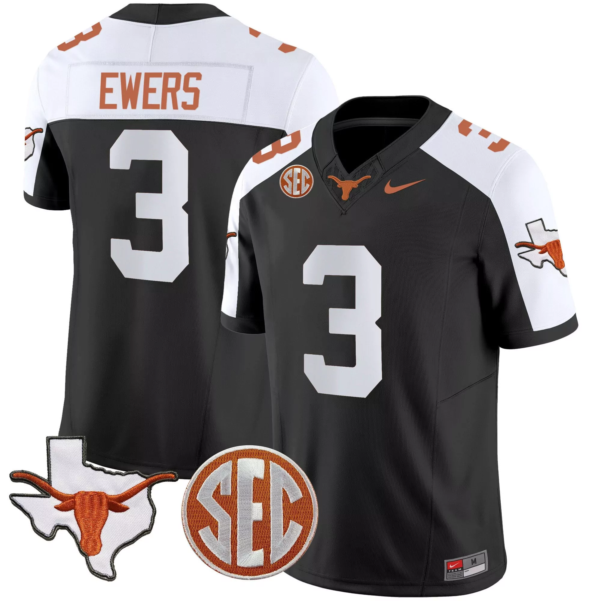 quinn ewers alternate womens texas longhorns vapor limited jersey all stitched