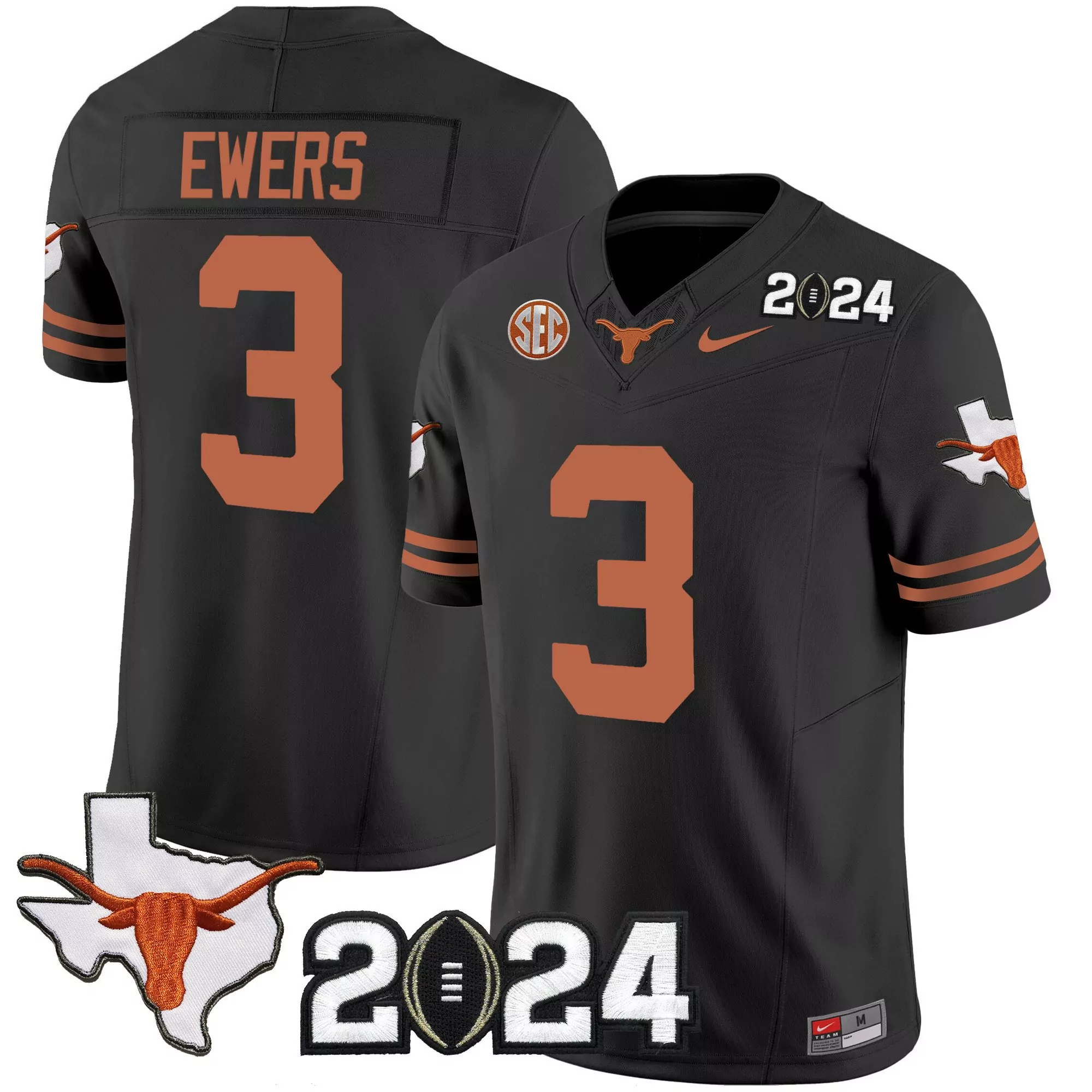 quinn ewers black gold womens texas longhorns gold vapor limited jersey all stitched