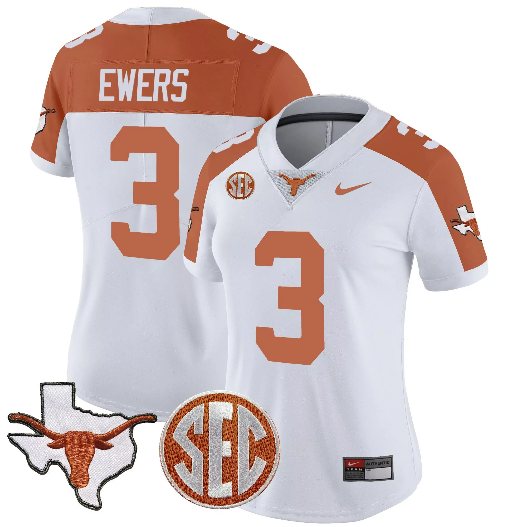 quinn ewers inverted mens texas longhorns vapor limited jersey v2 all stitched
