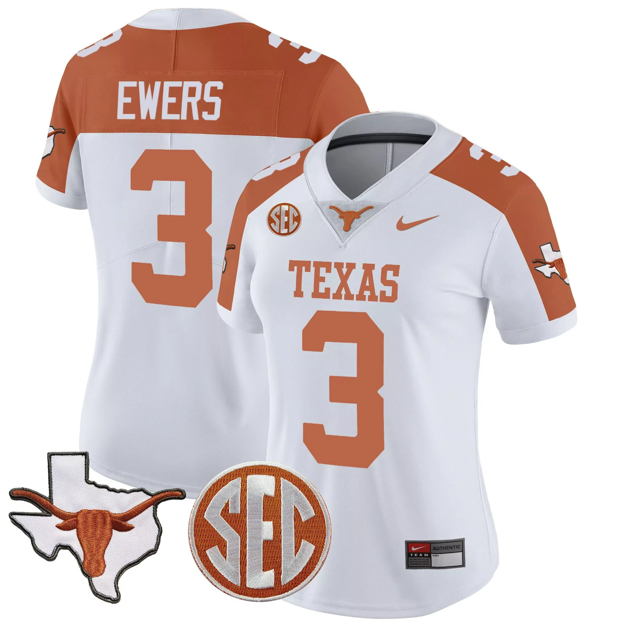 quinn ewers inverted mens texas longhorns vapor limited jersey v2 all stitched
