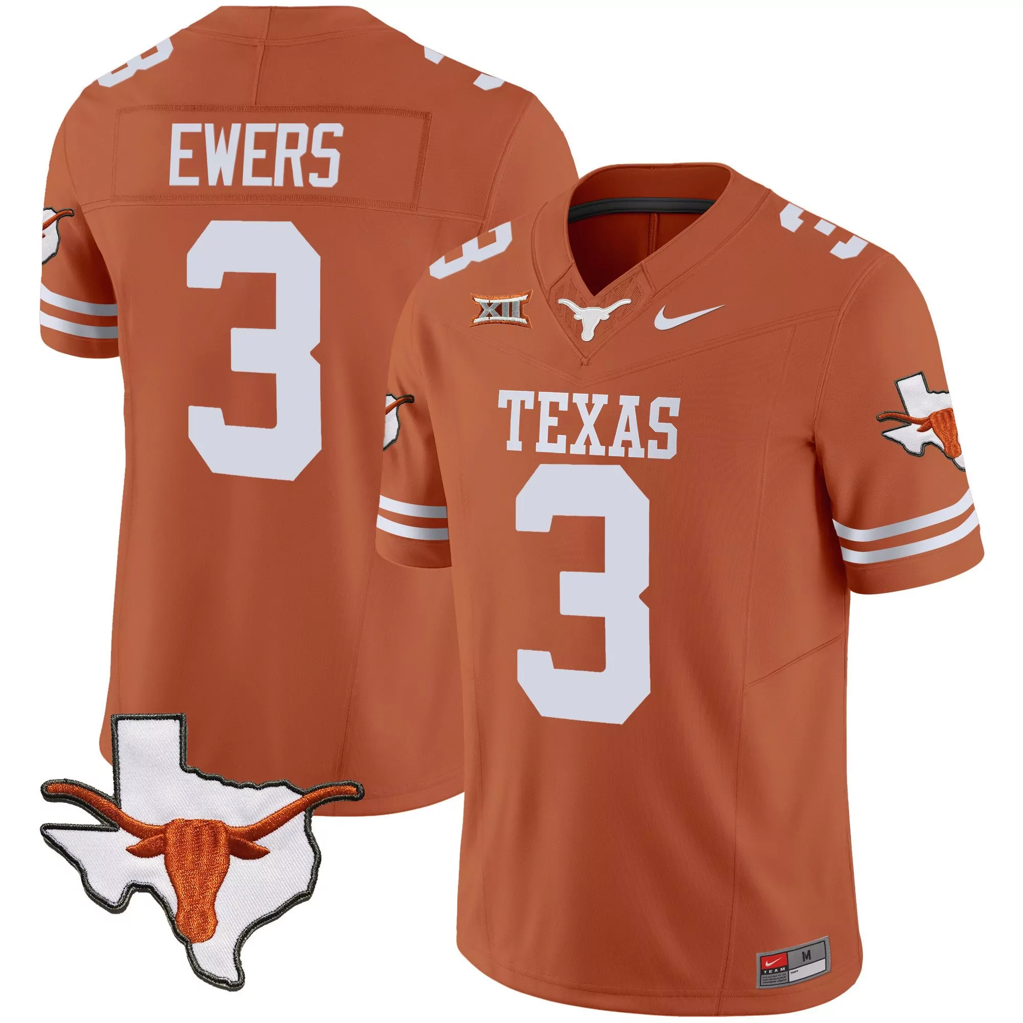 quinn ewers texas orange mens texas longhorns vapor limited jersey v3 all stitched