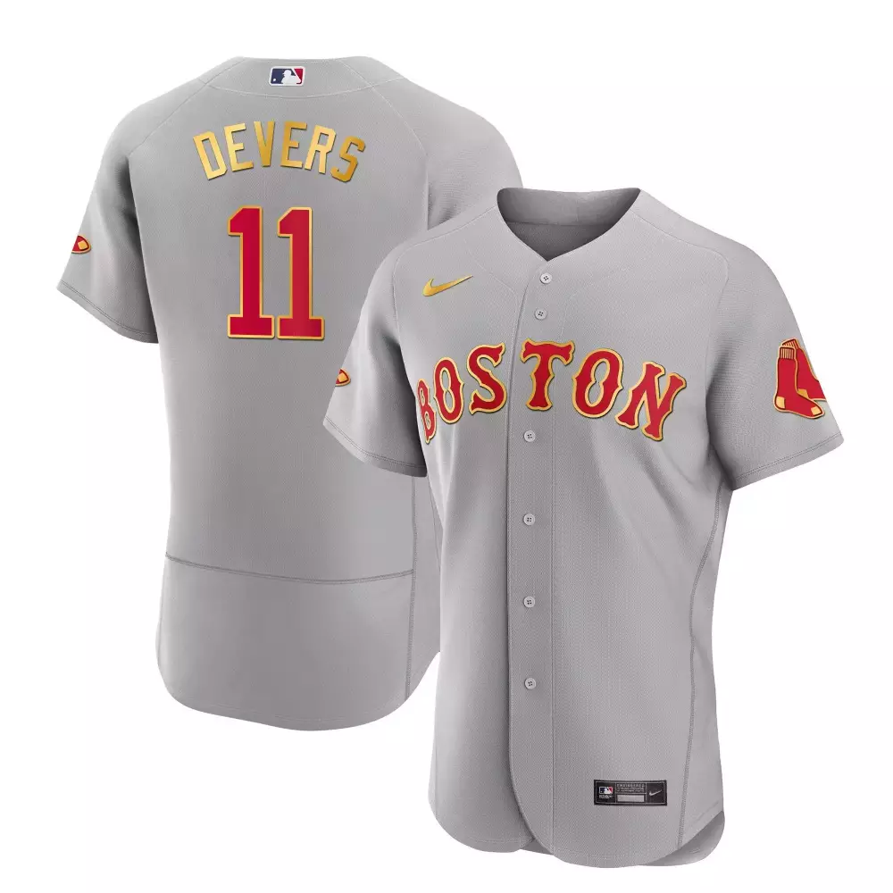 rafael devers flex black men boston red sox world series champion 2018 gold jersey all stitched