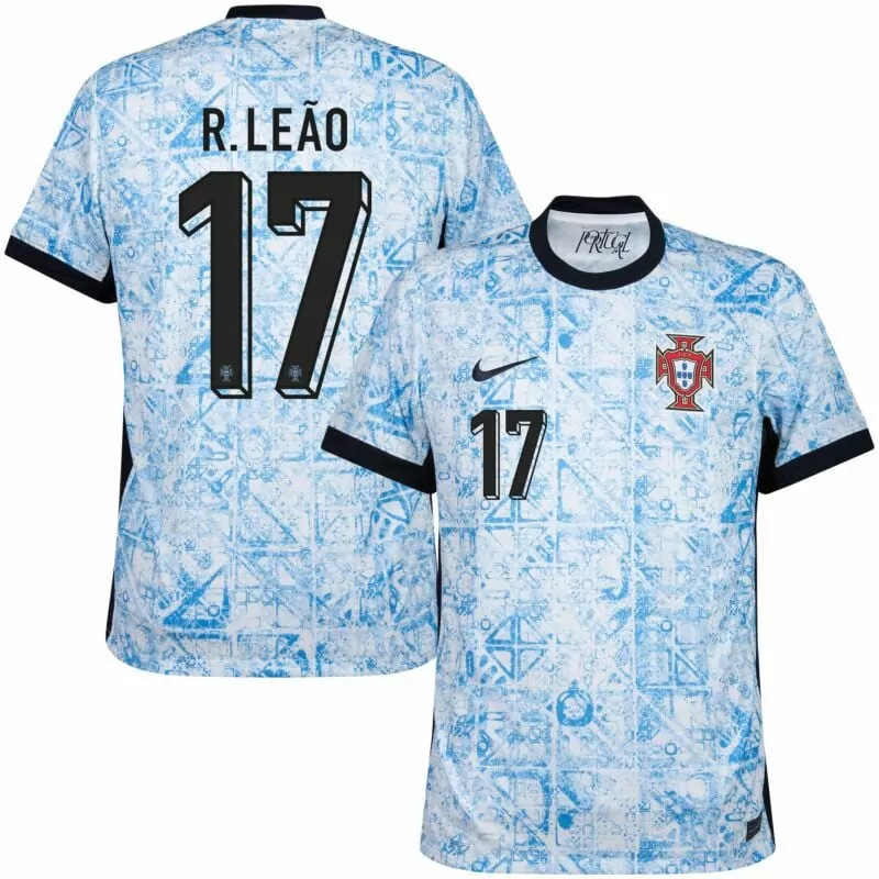 rafael leao away mens portugal 2024 stadium homeaway soccer jersey