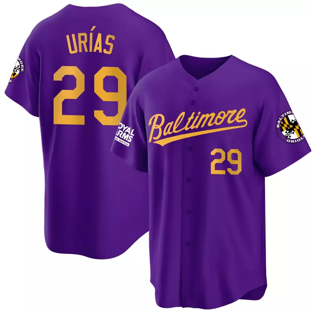 ramon uriass black limited mens baltimore orioles 2023 special gold cool jersey all stitched