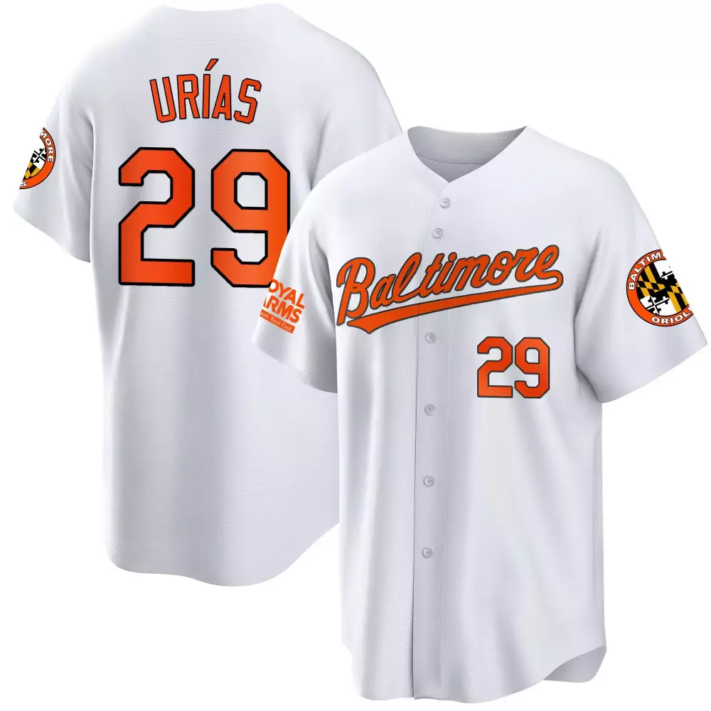 ramon uriass purple mens baltimore orioles 2023 gold cool jersey all stitched