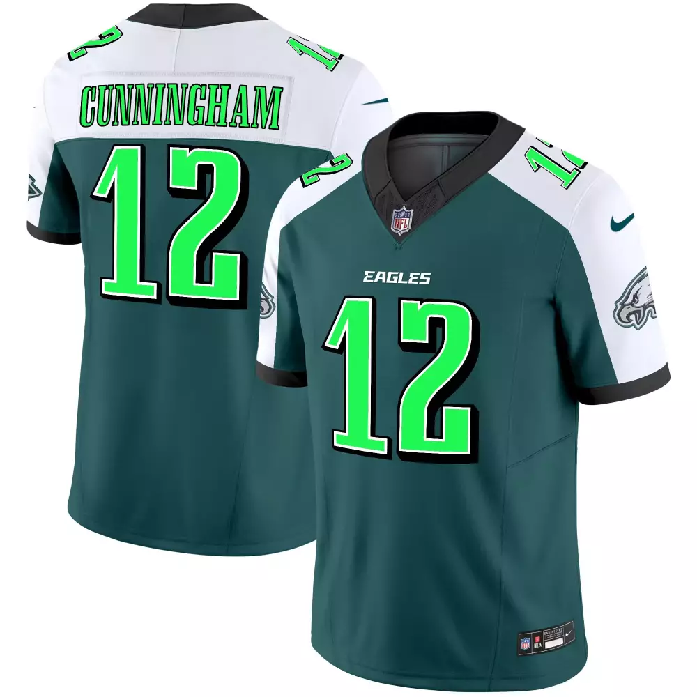 randall cunningham alternate green youths philadelphia eagles super bowl vapor gold jersey all stitched