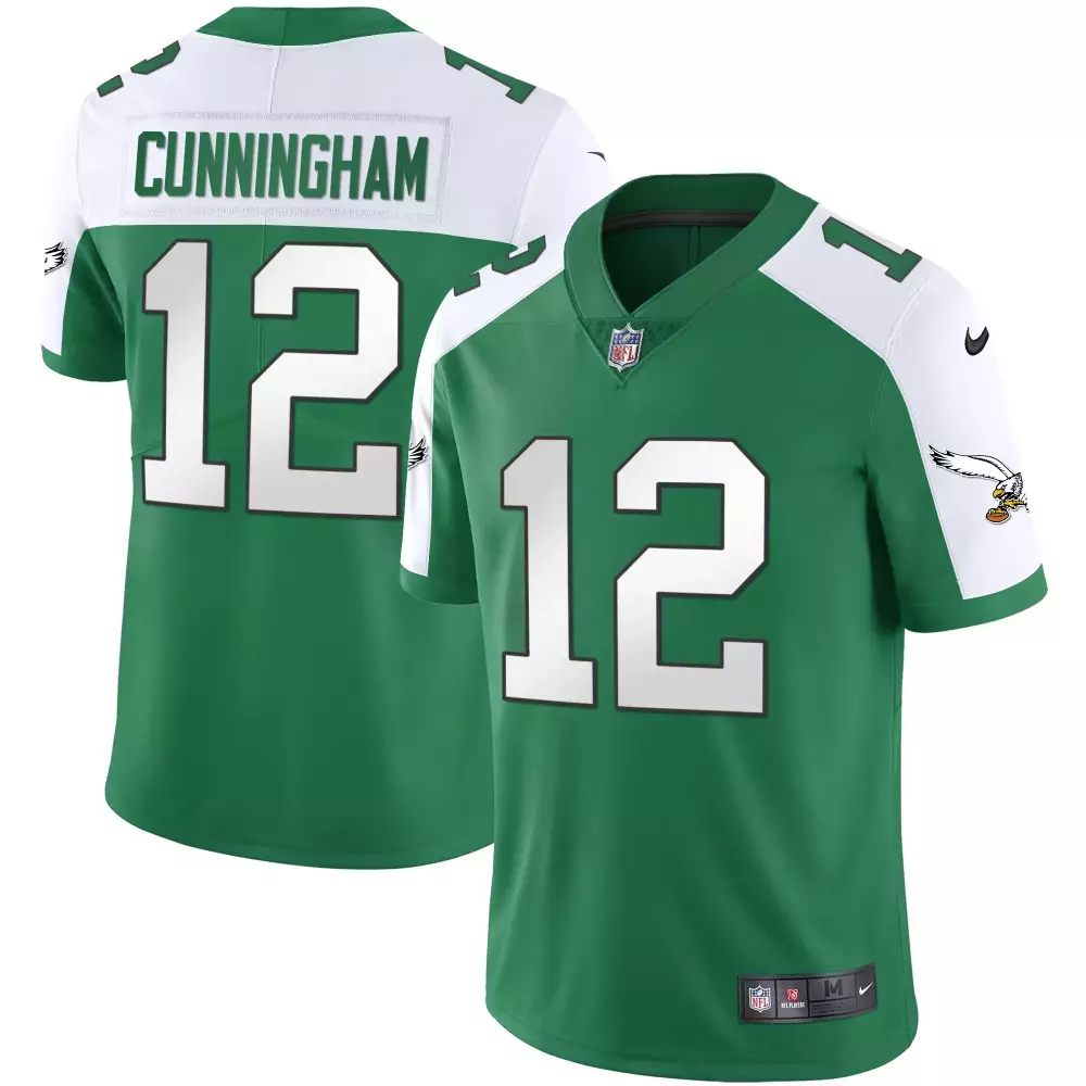 Randall Cunningham Philadelphia Eagles Gold Kelly Vapor Jersey | All Stitched | Fan Gear for Men, Women & Youth