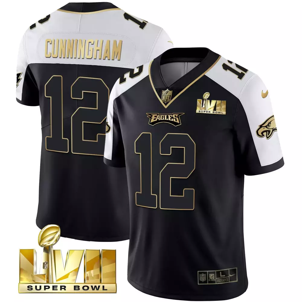 Randall Cunningham Philadelphia Eagles Super Bowl Vapor Gold Jersey | All Stitched | Fan Gear for Men, Women & Youth