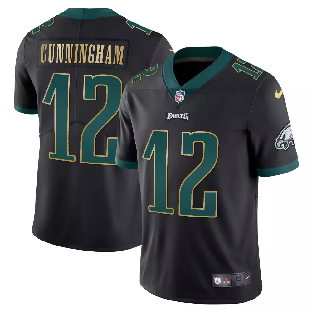 Randall Cunningham Philadelphia Eagles Gold Split Vapor Jersey | Men's All Stitched Fan Gear | For Men, Women & Youth