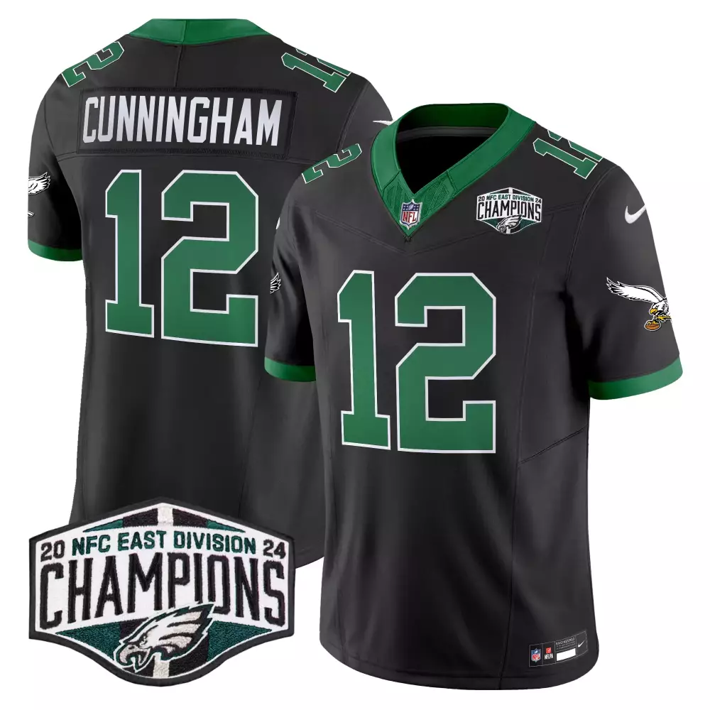 Randall Cunningham Philadelphia Eagles Kelly Green 2024 NFC East Champions Vapor Limited Jersey V2 | For Men, Women & Youth