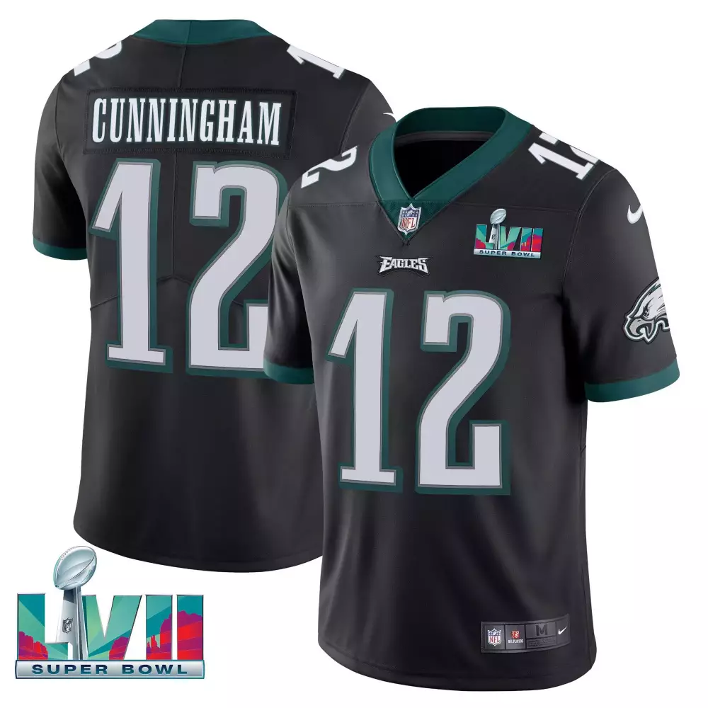 Randall Cunningham Philadelphia Eagles Youth Super Bowl Patch Vapor Jersey | All Stitched Fan Gear | For Youth