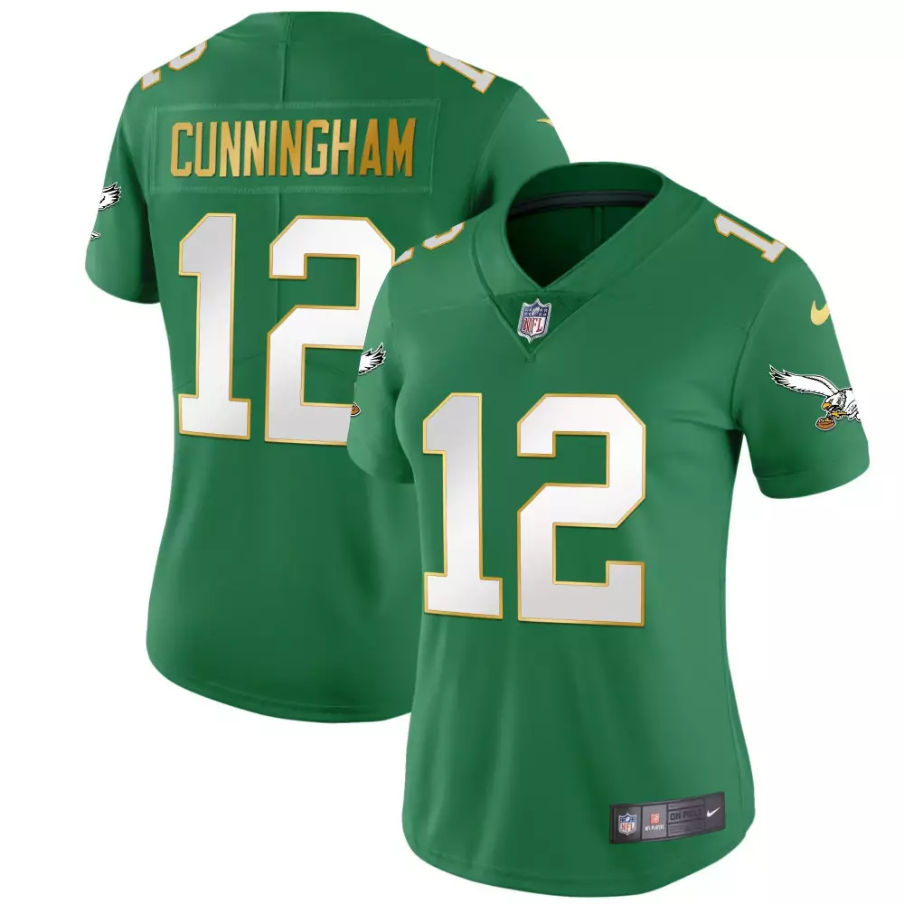 randall cunningham bright green mens philadelphia eagles city edition vapor limited jersey v2 all stitched