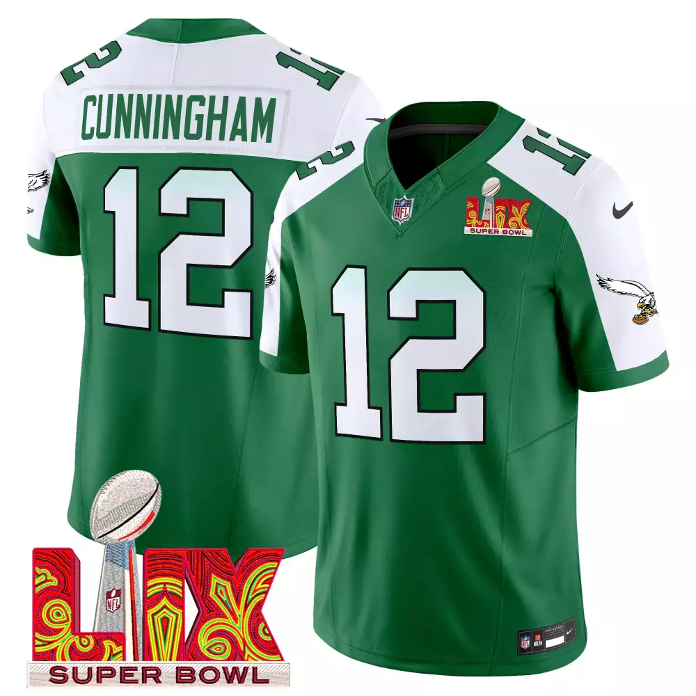 Randall Cunningham Eagles Men's Kelly Green Vapor Limited Jersey | Stitched Style | For Men, Women & Youth