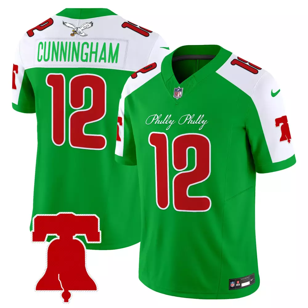 Randall Cunningham Eagles Women's Kelly Alternate 2024 Throwback Vapor Limited Jersey | Est 1933 Patch | For Men, Women & Youth