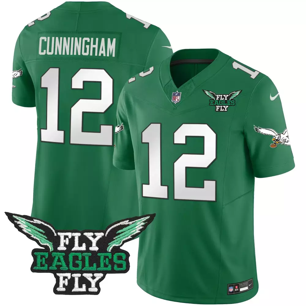 Randall Cunningham Philadelphia Eagles Bright Green City Edition Vapor Limited Jersey V2 | All Stitched | For Men, Women & Youth