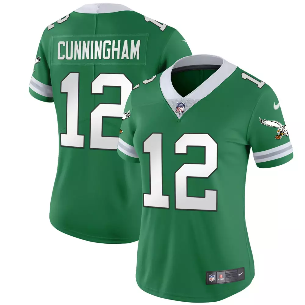 Randall Cunningham Philadelphia Eagles Gold Kelly Vapor Throwback Jersey | Kelly Green Stitched Fan Gear | For Men, Women & Youth