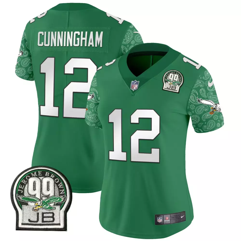 Randall Cunningham Philadelphia Eagles Kelly Green Vapor Limited Jersey V4 | Stitched Fan Gear | For Men, Women & Youth