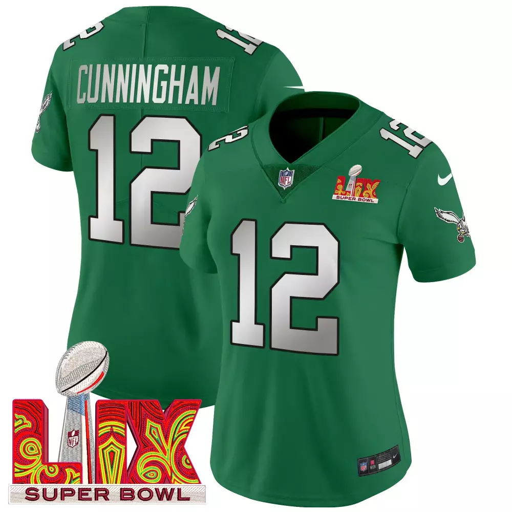 Randall Cunningham Philadelphia Eagles Super Bowl LII Patch Vapor Jersey | All Stitched | For Men, Women & Youth