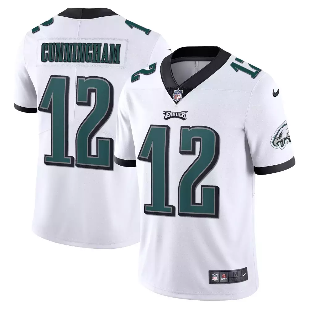Randall Cunningham Philadelphia Eagles Vapor White Jersey | All Stitched | For Men