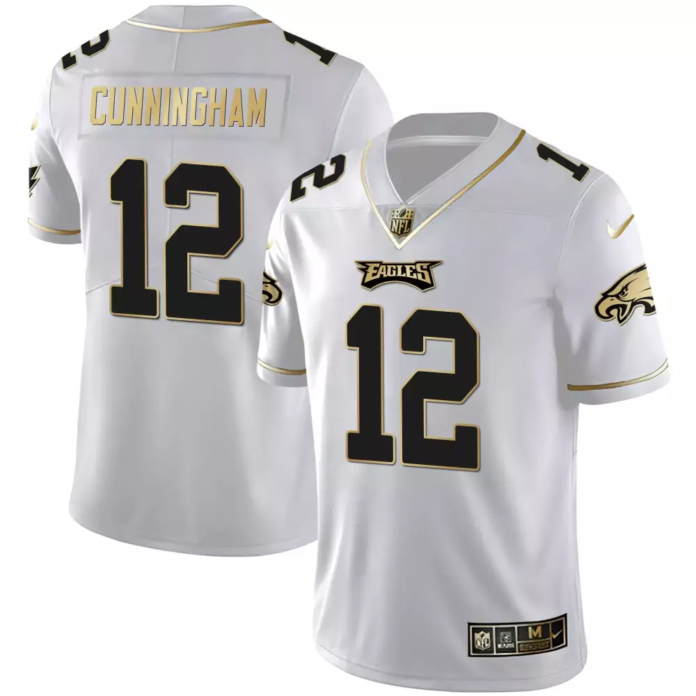 Randall Cunningham Philadelphia Eagles Gold Split Vapor Jersey | Men's All Stitched Fan Gear | For Men, Women & Youth