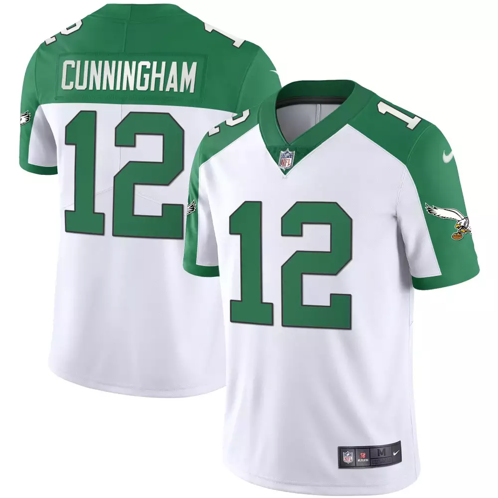 Randall Cunningham Philadelphia Eagles Vapor White Jersey | All Stitched | For Men