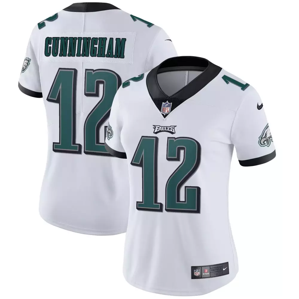 Randall Cunningham Eagles Vapor White Jersey | Women's Stitched Fan Gear | For Men, Women & Youth
