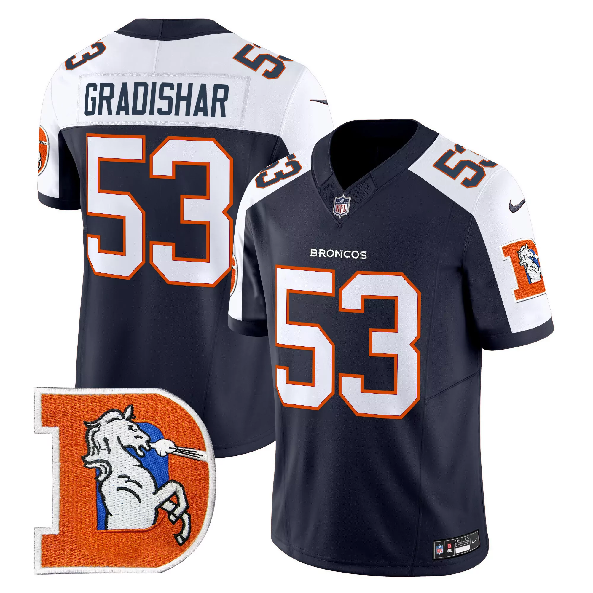 randy gradishar black limited mens denver broncos 3time champions patch gold vapor limited jersey all stitched