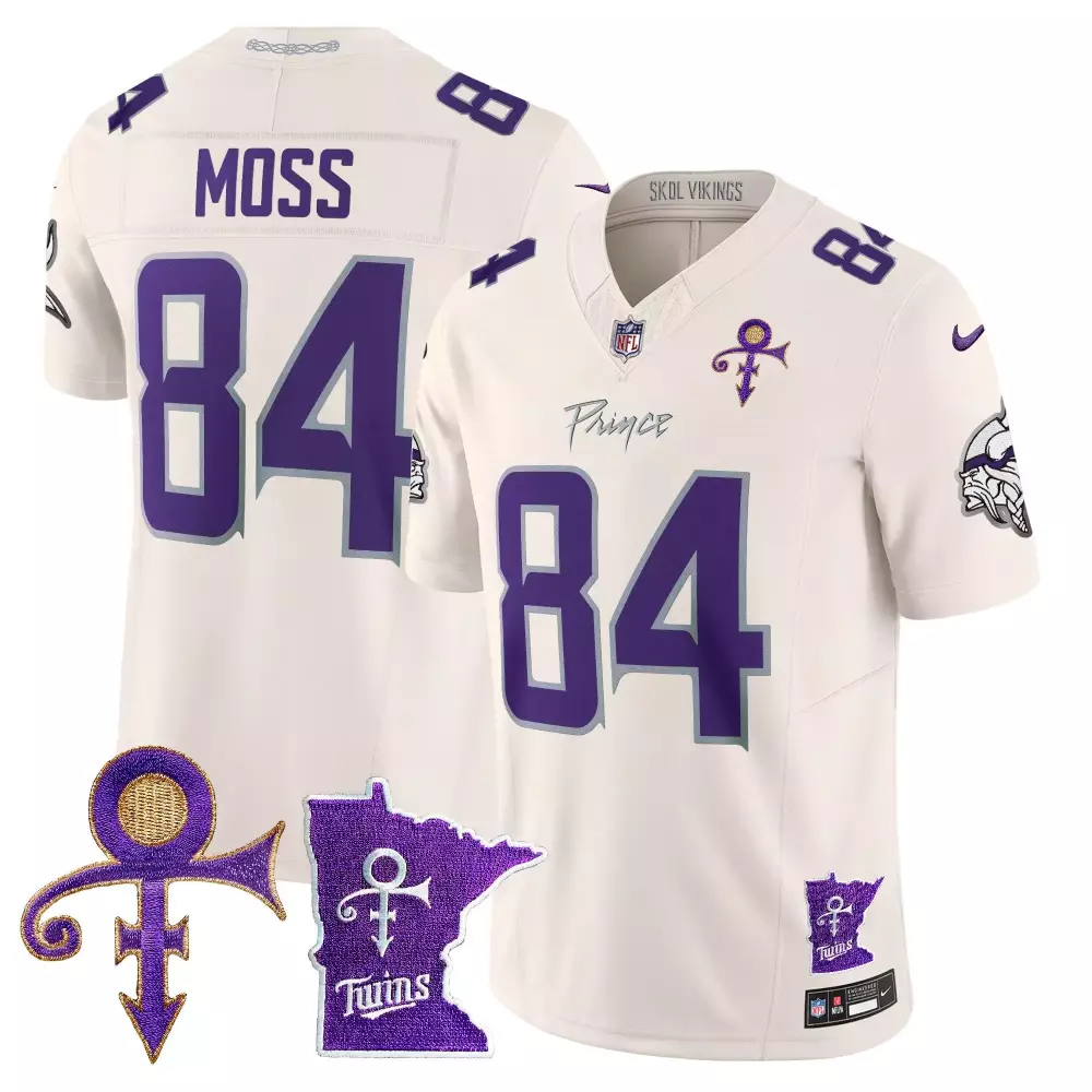 randy moss black womens vikings 2024 winter warrior skol patch vapor limited jersey v2 all stitched
