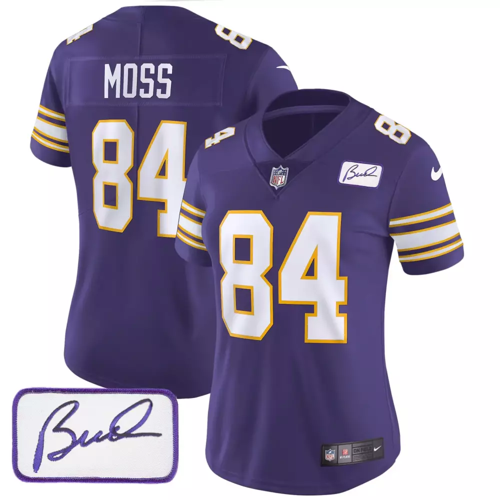 randy moss purple mens minnesota vikings kings of the north patch vapor limited jersey v3 all stitched