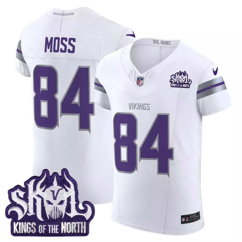 randy moss white mens 2024 vikings winter warrior vapor limited jersey all stitched