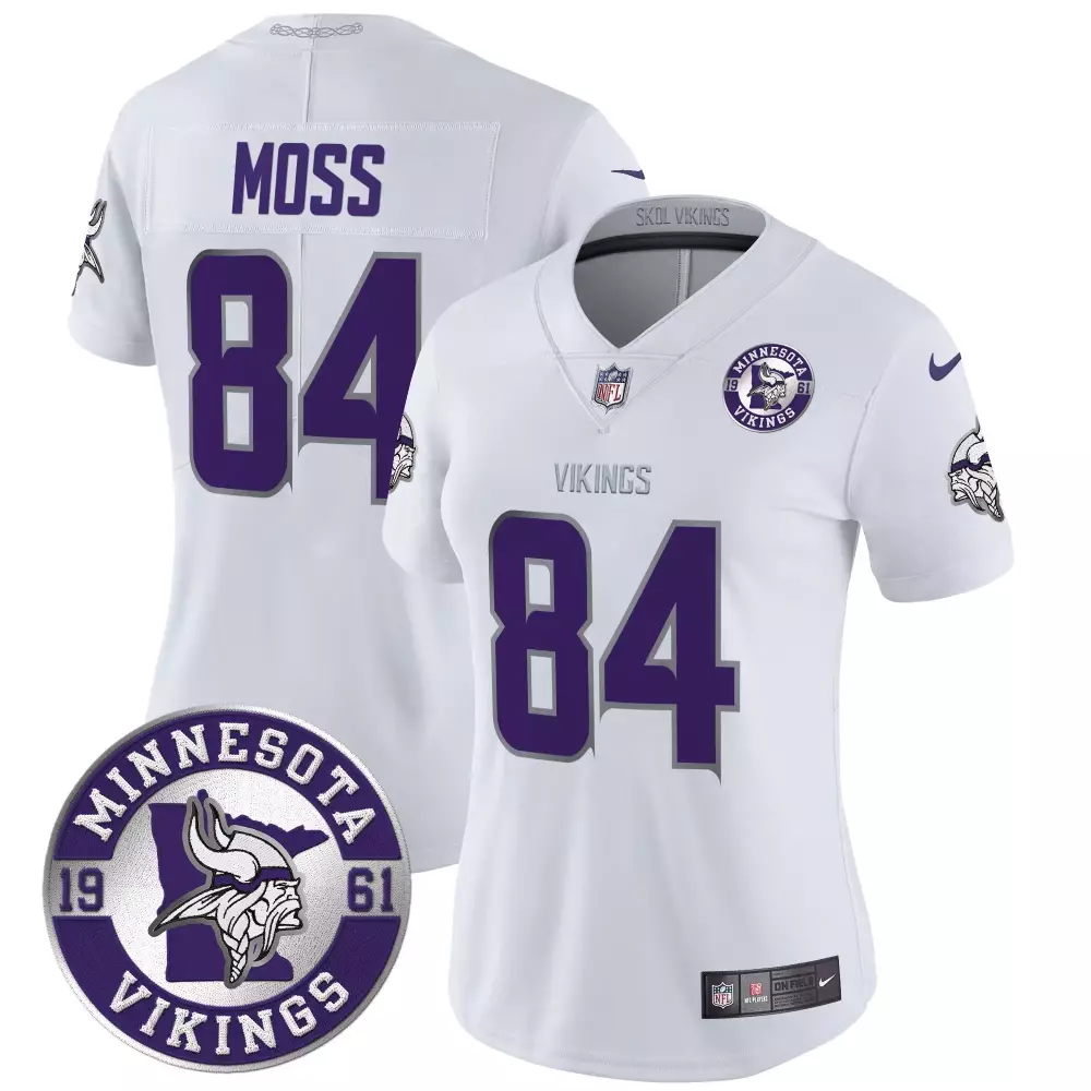 randy moss winter warrior mens minnesota vikings king of the north patch throwback vapor limited jersey v2 all stitched