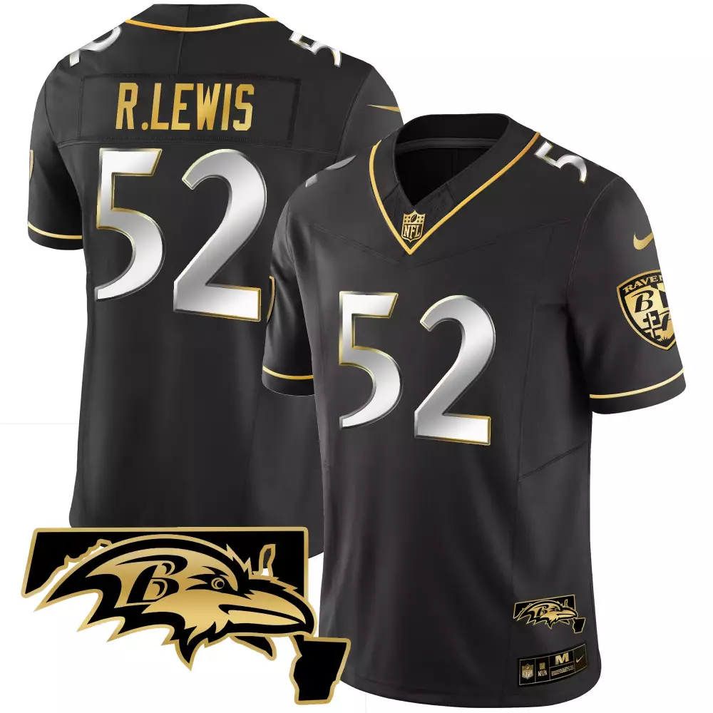 Ray Lewis Baltimore Ravens Women's 2024 AFC North Champions Jersey | Black | Limited Edition Fan Gear | For Men, Women & Youth