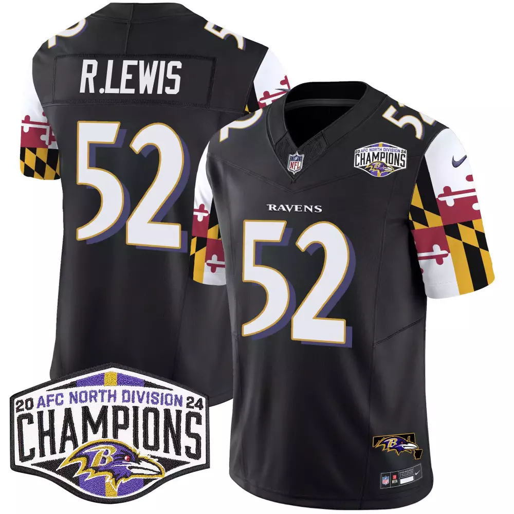 Ray Lewis Baltimore Ravens Joe D Jacoby Patch Vapor Limited Jersey | Stitched Design | Fan Gear for Men, Women & Youth