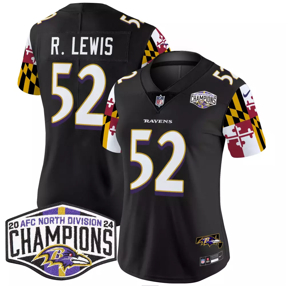 Ray Lewis Baltimore Ravens Joe D Jacoby Patch Vapor Limited Jersey | Stitched Design | Fan Gear for Men, Women & Youth