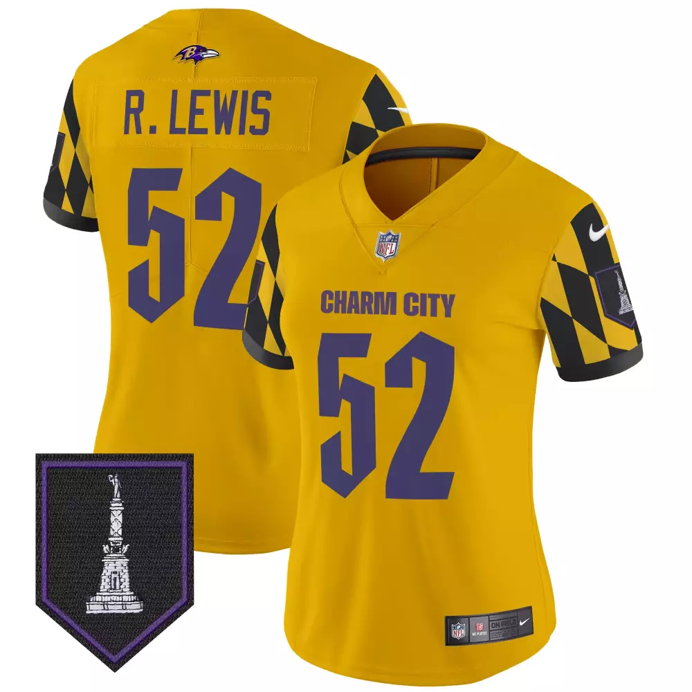 Ray Lewis Baltimore Ravens City Edition Patch Vapor Limited Jersey | Stitched Design | Fan Gear for Men, Women & Youth