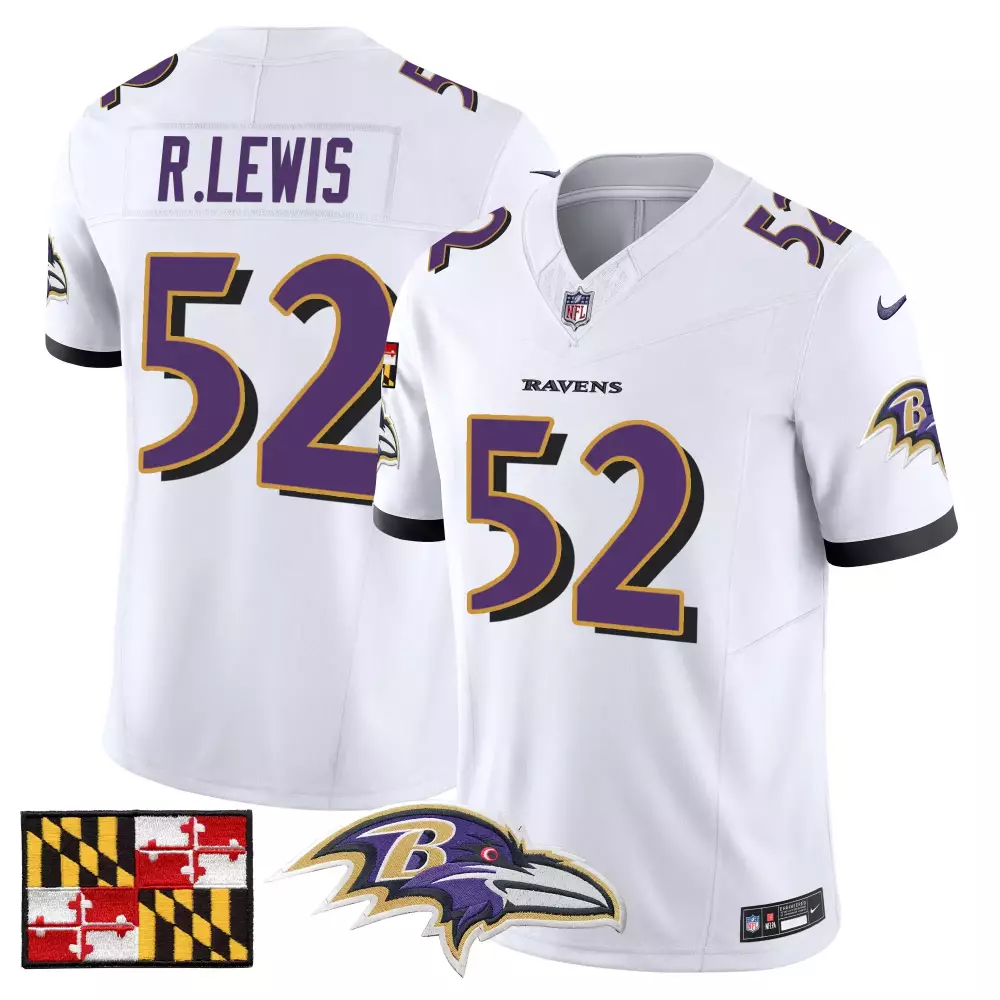 ray lewis white mens baltimore ravens 2005 throwback black vapor limited jersey all stitched