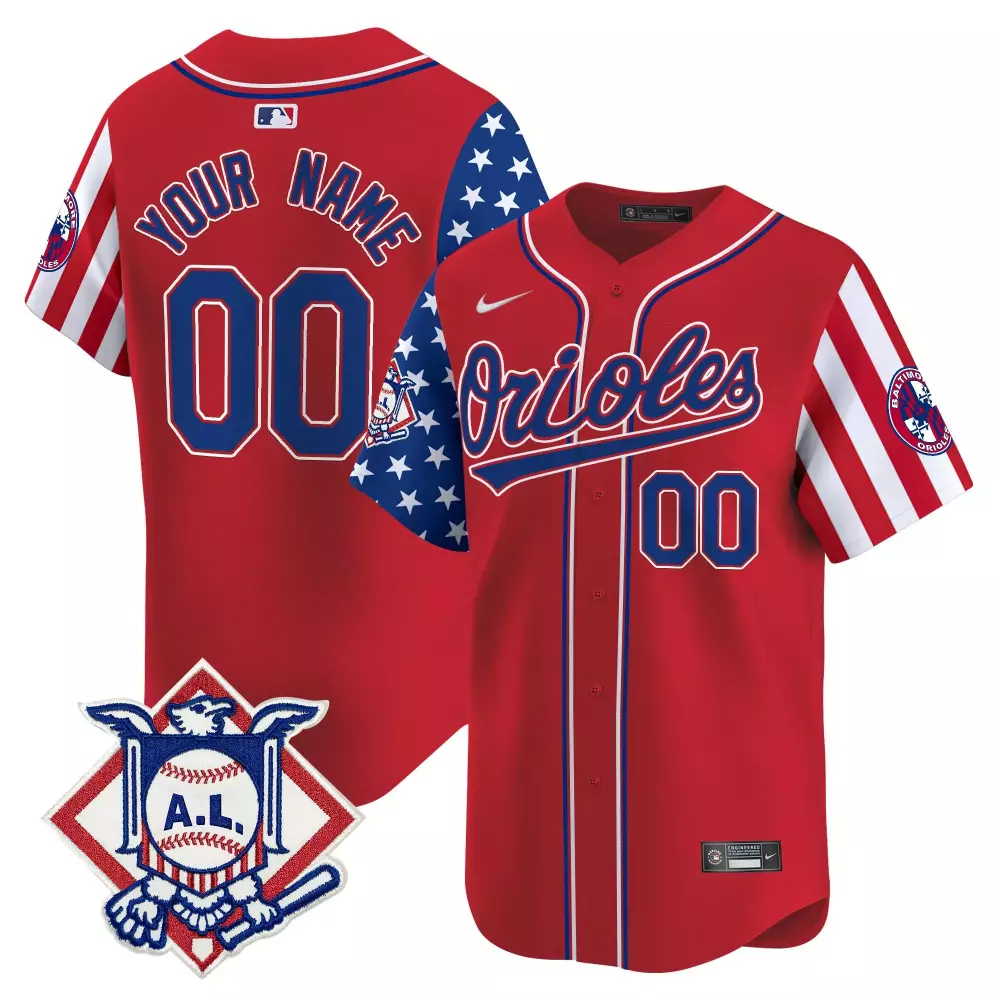 Fourth of July Red Baltimore Orioles Men's Vapor Premier Limited Jersey | Custom Stitched | For Men, Women & Youth