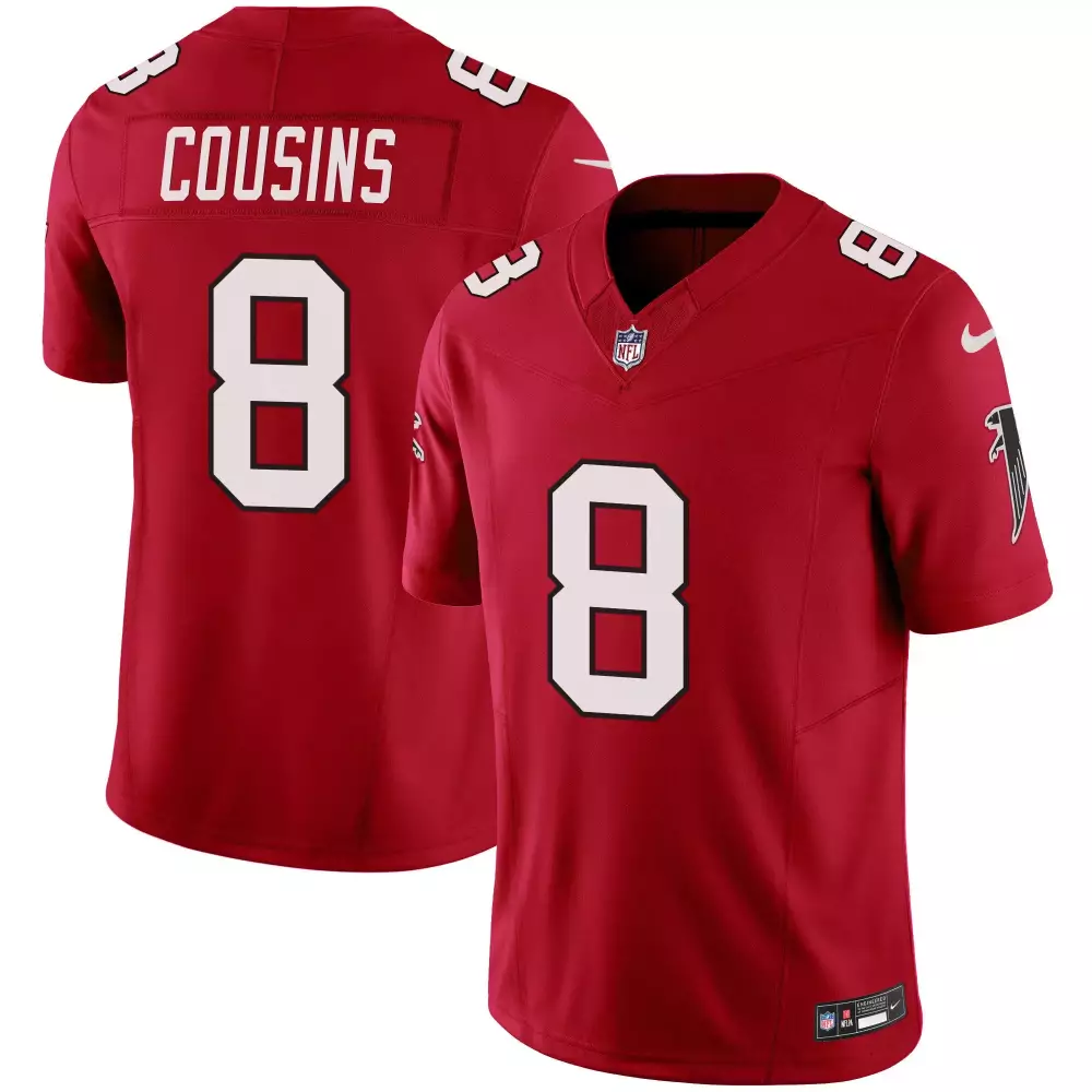 red men kirk cousins atlanta falcons vapor limited jersey all stitched