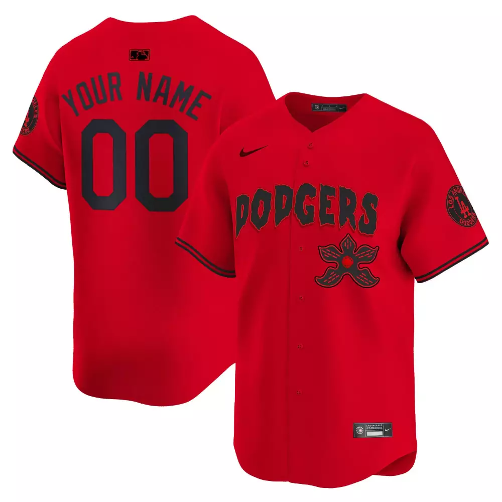 Los Angeles Dodgers Red Stitched Jersey | Custom Name Patch 2023 Men's Style | Fan Gear for Men, Women & Youth