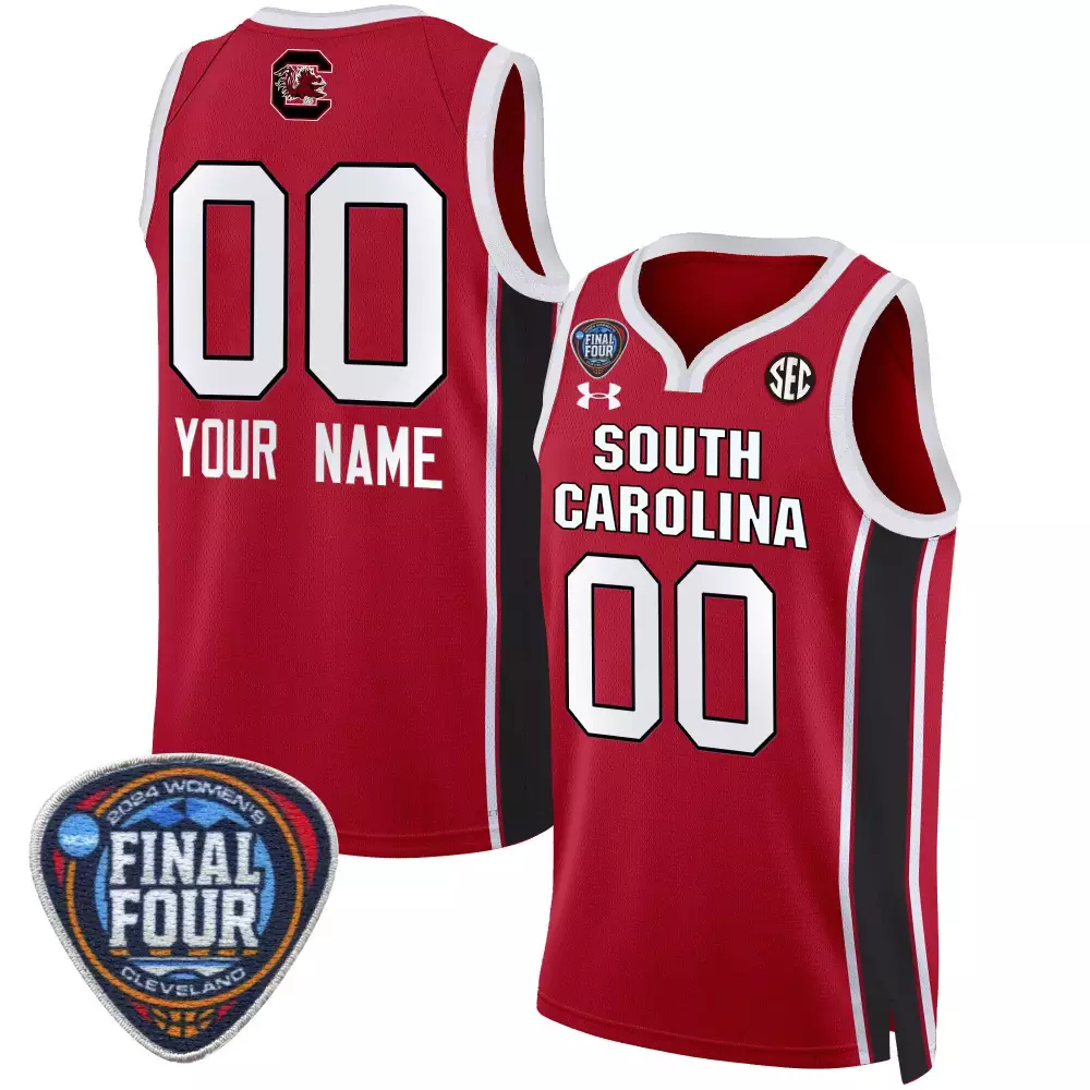 red men south carolina gamecocks 2024 final four baseball custom jersey women patch all stitched