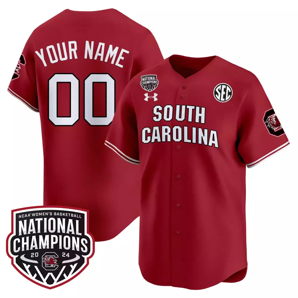 red men south carolina gamecocks 2024 final four baseball custom jersey women patch all stitched
