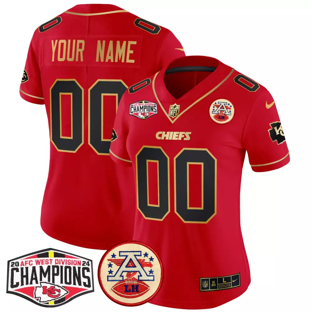 red special men kansas city chiefs super bowl lviii pattern vapor custom jersey v2 all stitched