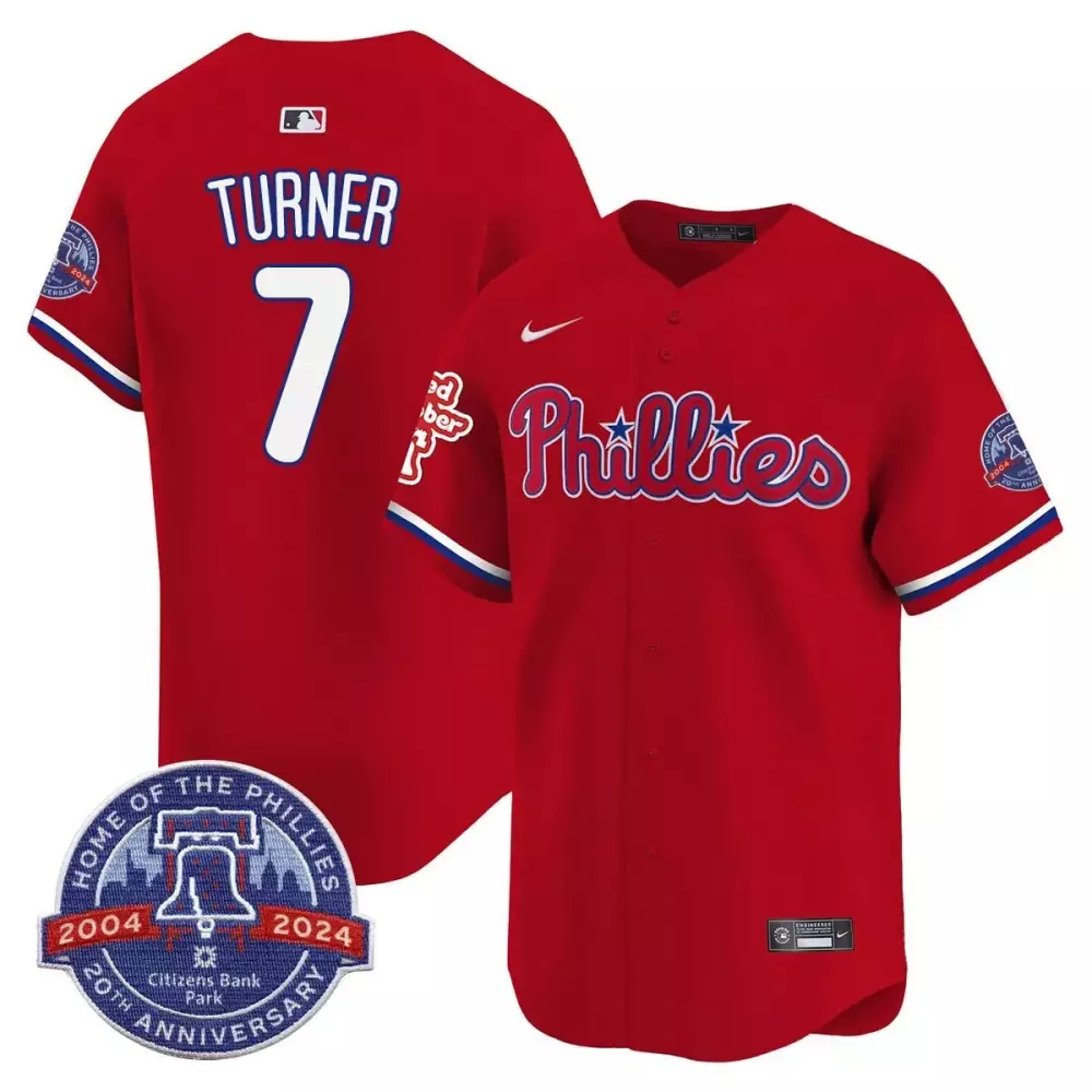 Trea Turner Philadelphia Phillies 2025 White Unisex Bubblegum Pink Jersey V2 | Premier Limited Edition Fan Gear | For Men, Women & Youth